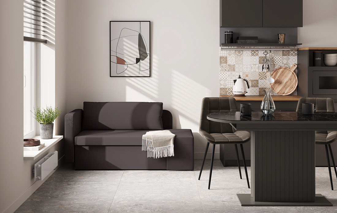 Мася - 2 / тахта велюр parma 14 коричневый